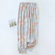 2025 Spring/Summer New Women's Sleeping Pants Viscous Fiber Gongsatin Ladies Beach Pants Mosquito Proof Pants Flower Home Pants