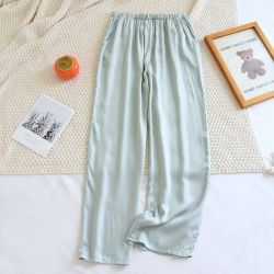 2025 New Summer Couple Sleeping Pants Gongsatin Viscous Fiber Men's and Women