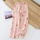 2025 Japanese Spring/Summer New Women's Pajama Pants 100% Cotton Crepe Pants Sweet and Cute Pajama Ladies Loose Home Pants