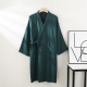 2025 Japanese New Spring/Summer Couple Kimono Robe 100% Cotton Crepe Cloth Men's and Women's Bathrobe Thin Home Sleeping Robe