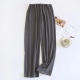 2025 Japanese New Autumn/Winter Couple Sleeper Pants, Men's and Women's Striped Home Sleeper Pants, Velvet Loose Large Pants