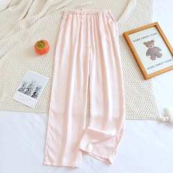 2025 New Summer Couple Sleeping Pants Gongsatin Viscous Fiber Men's and Women